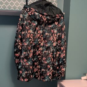 Columbia Floral Utility Jacket - Black and Pink
